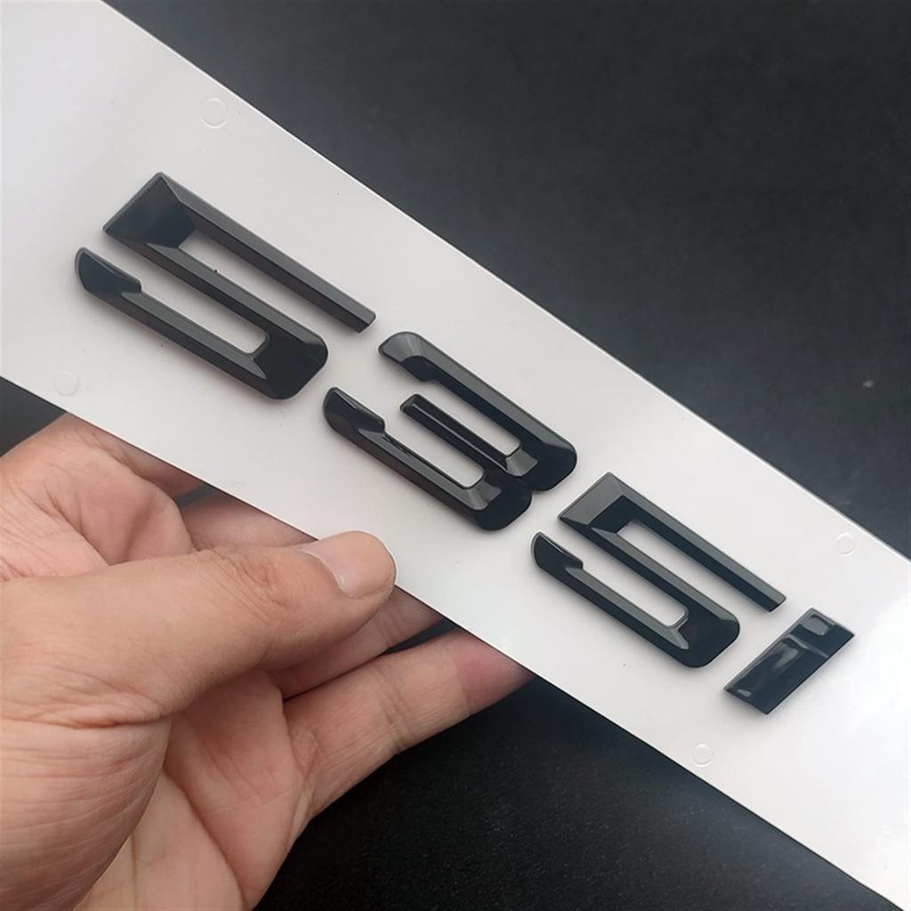 BGOOXJUM (Mały sklep) Litery 3D ABS Czarne Emblemat na Tylną Klapę Samochodu Pasujący Do Bmw