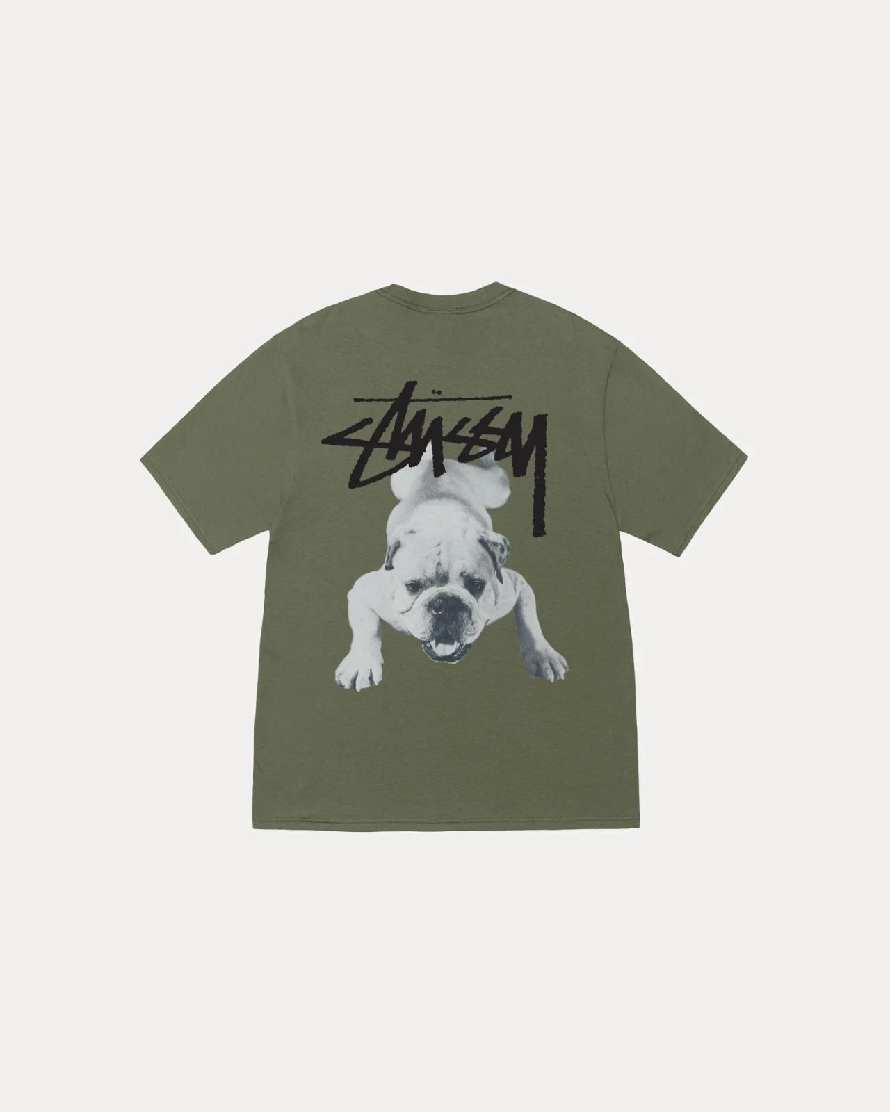 Stussy Stock Dog T-Shirt Olive L