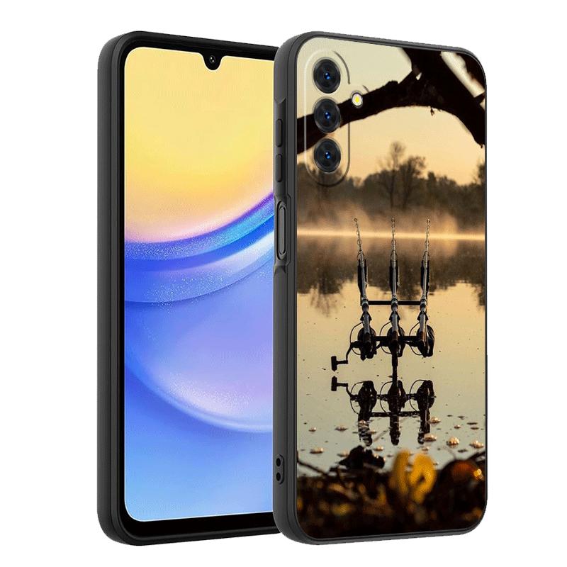 Carp Fish Fishing Rod Soft Phone Case for Samsung A17 A37 A57 A16 A26 A36 A56 A15 A25 A35 A55 A14 A24 A34 A54 A13 A23 A33 A53 A5