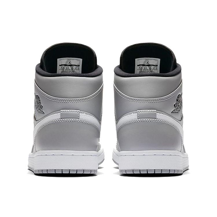 Jordan 1 Mid Wolf Grey Black White 554724-046