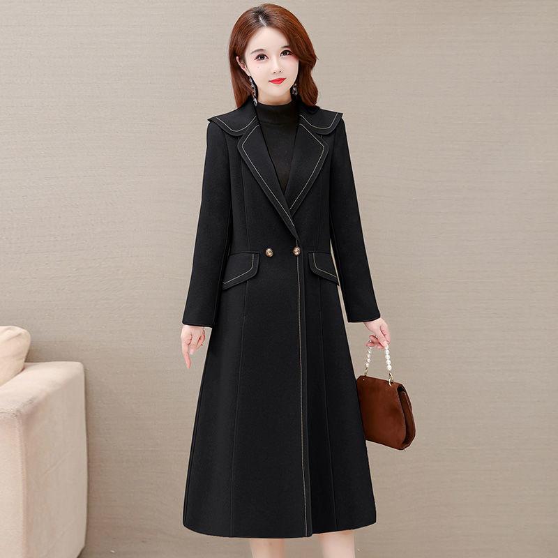 Double-sided Cashmere Slimming Coat M чёрный