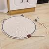 Woven Cotton Rope Cat Scratch Pad, Self-heating Scratching Cat Crawling Pad, Pet Cat Scratch Board, Washable and Non-flaking Cat Paw Pad