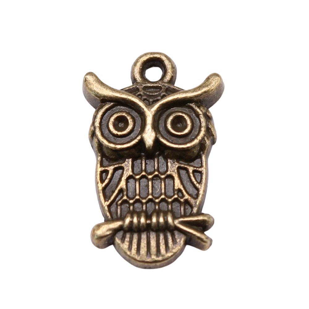 Owl Charms Mini Antique Alloy Pendants For Animal Themed Jewelry Making