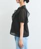 balloon sleeve peplum white [BIS] Cool-to-the-touch shirt, women's, (11)