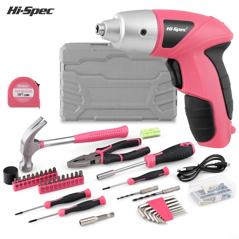 42Pcs Household Tool Set 3.6V Lithium Electric Screwdriver Pliers Multifunctional Tool Kit