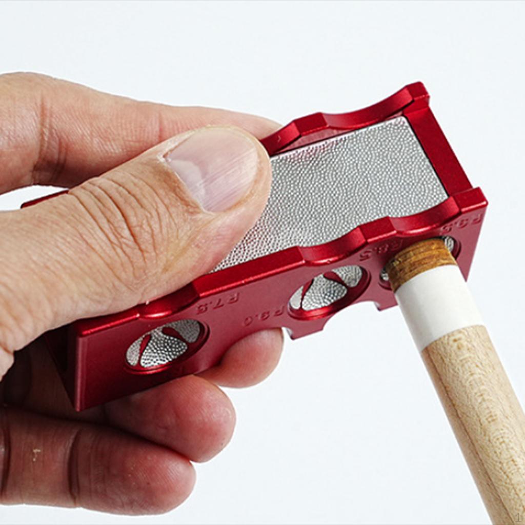 12 In 1 Pool Cue Tip Shaper Billiard Shaping Tool Polish Grinding Stick Accessory for Games