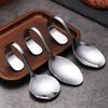 Rustproof Arc Soup Spoon Comfortable Grip Serving Spoons Creative Dessert Spoons  Hotel