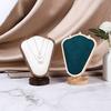 Luxuriöser Samt Halsketten Präsentationsständer Eleganter Schmuck Ketten Organizer Ständer Halskettenhalter Kommodenplatte Accessoire