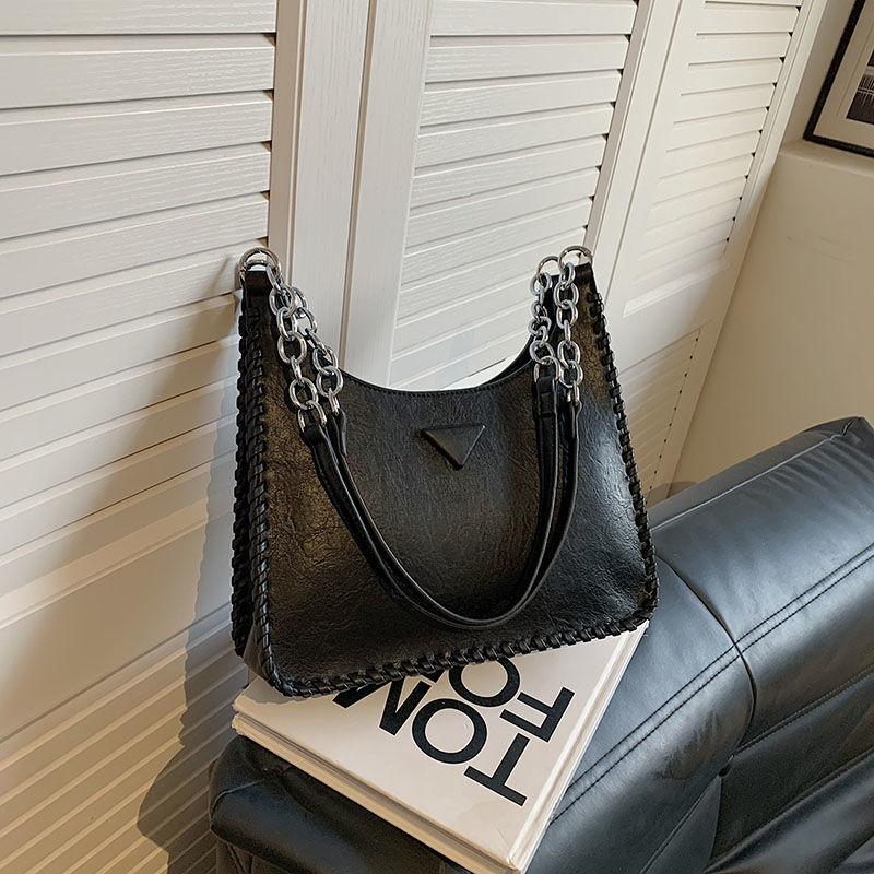 Premium popular niche large-capacity bag retro popular new underarm versatile chain shoulder bucket bag