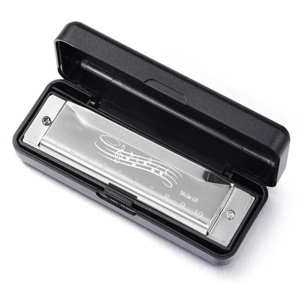 10 LOCH MUNDHARMONIKA Mundharmonika LEICHT ZU LERNEN Folk World