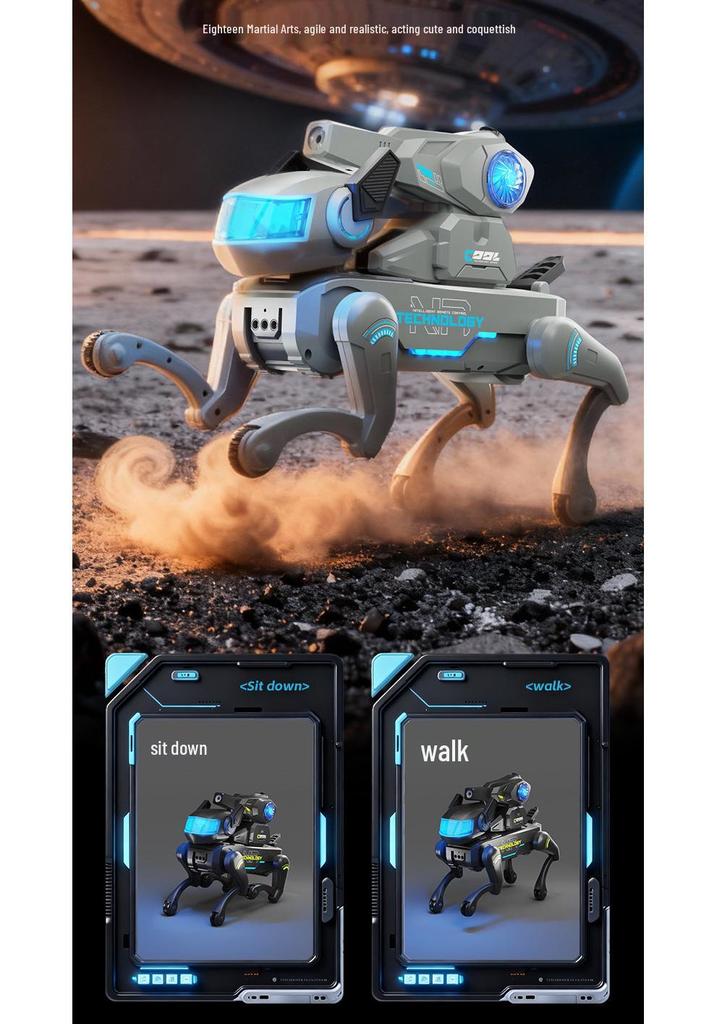 Children's Educational AI Robot Dog: Voice & App Controlled Mechanical Toy