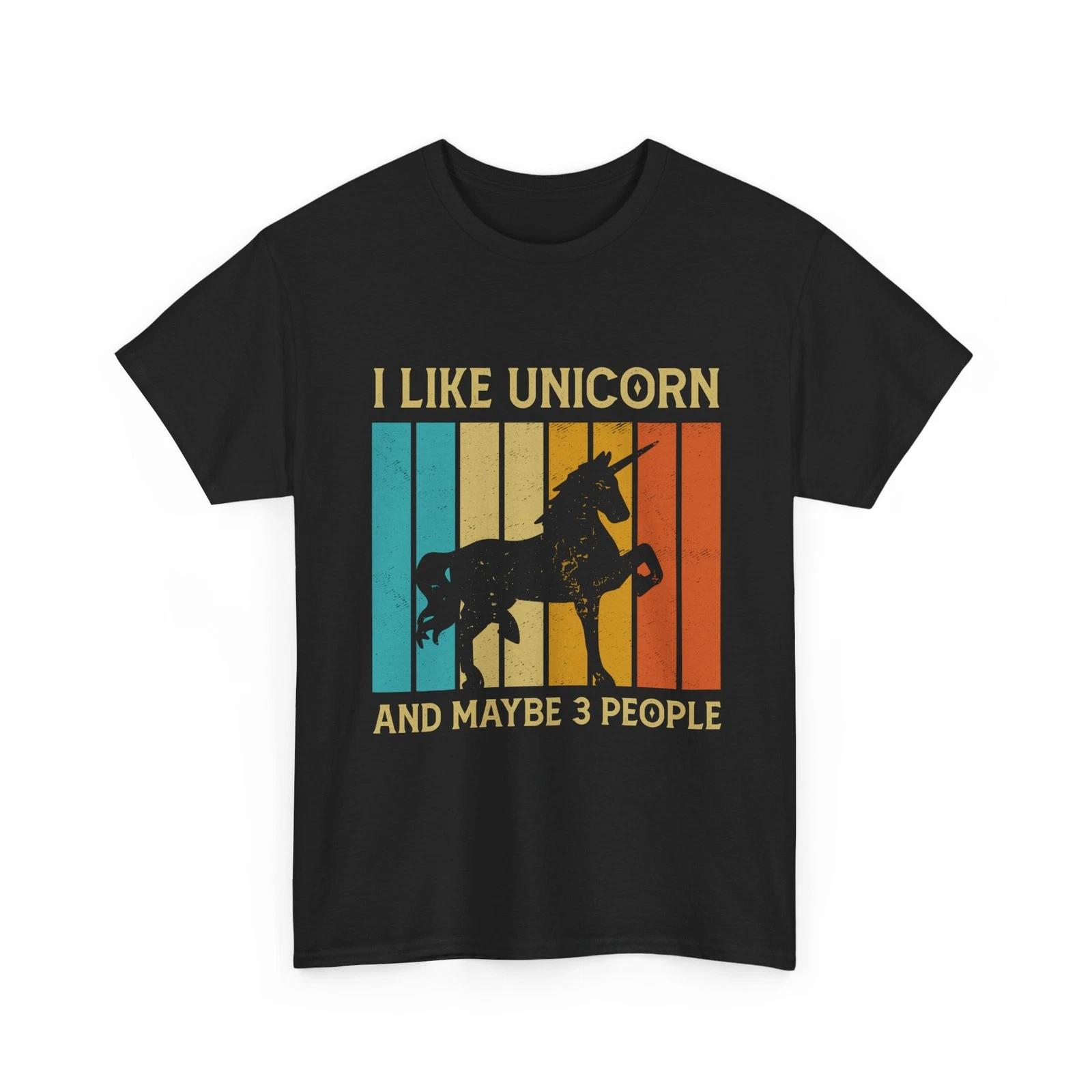 Horse T shirt, I Like Unicorn And Maybe 3 People Horse Lovers Shirt M