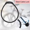 2PCS Steel Cable Bike Cable Lock 4 Digit Combination Ring Cable Lock Steel Cable Lock  Skateboards