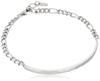 La Amore Eterno Pair Stainless Surgical Stainless Simple Bracelets, Steel, Steel, Plated, Silver, Sb2w-009