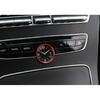 Red Aluminum Middle Console Clock Ring Cover Trim Fit For Benz C-Class 2015-