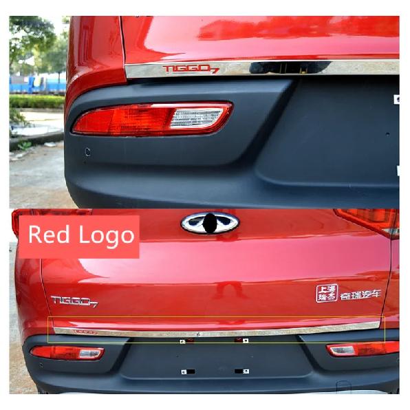 For Chery Tiggo 7 8 Pro 2016 2017 2018 Rear Door Trunk Lid Tailgate Strips Trims Sticker Car Styling Accessories