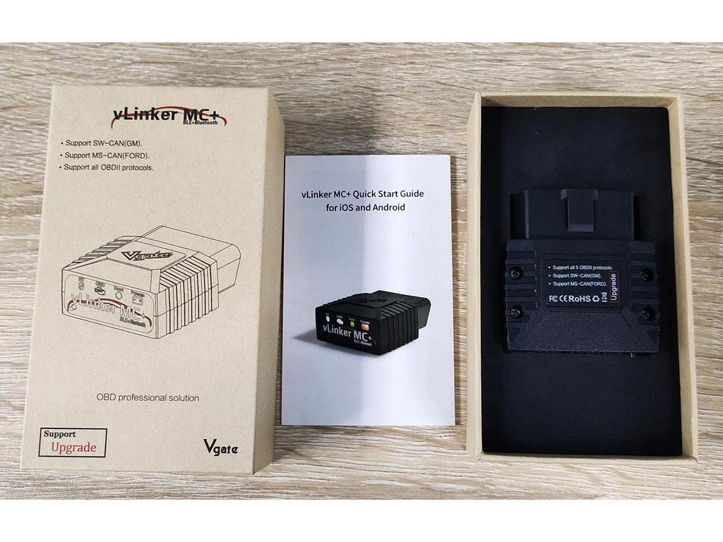 VLinker MC+ Bluetooth ELM329 Bil OBD-skanner med stöd för MS och SW-CAN