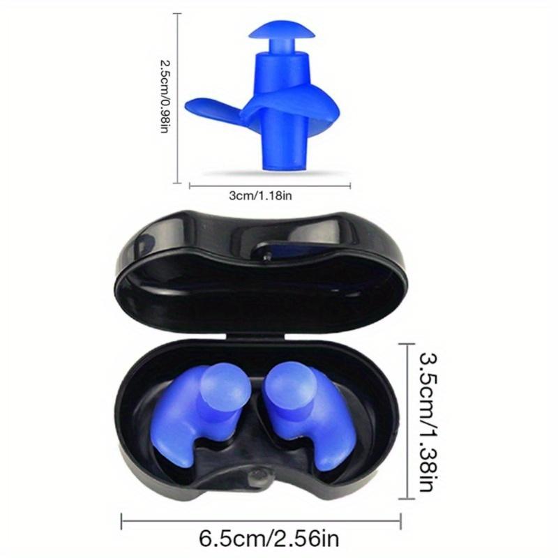1set Swimming Earplugs Waterproof Reusable Silicone Ear Plugs Diving Sport Plugs For Water Surf Showering Bathing Accessories