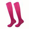 Womens Non-Slip Grip Calf Socks Yoga Gym Sports Sweat-Absorbent Anti-Chafing Leg Shaping All-Season