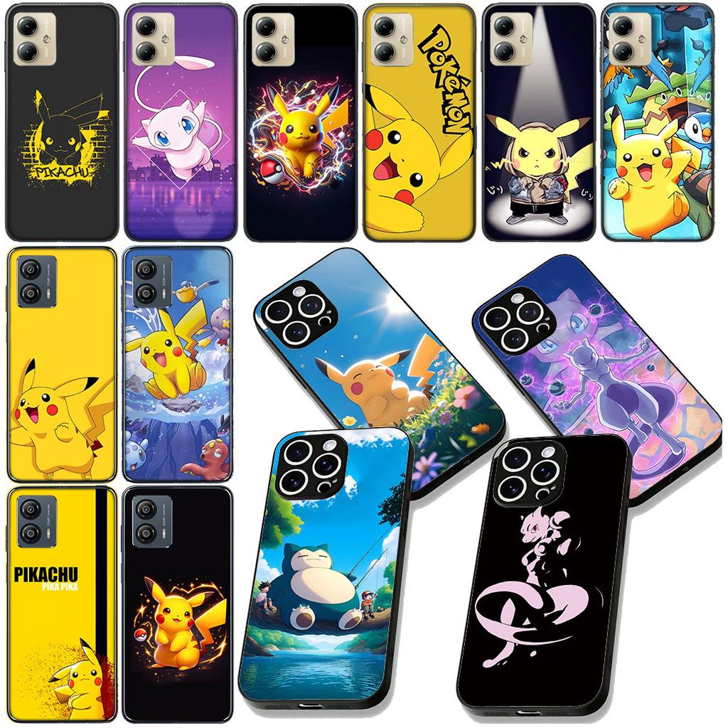 P-Pokemons GO P-Pikachus Mewtwo Phone Case for Samsung Galaxy S25 Edge S24 S23 FE Plus Ultra A16 A15 A55 A57 5G Cover Casing