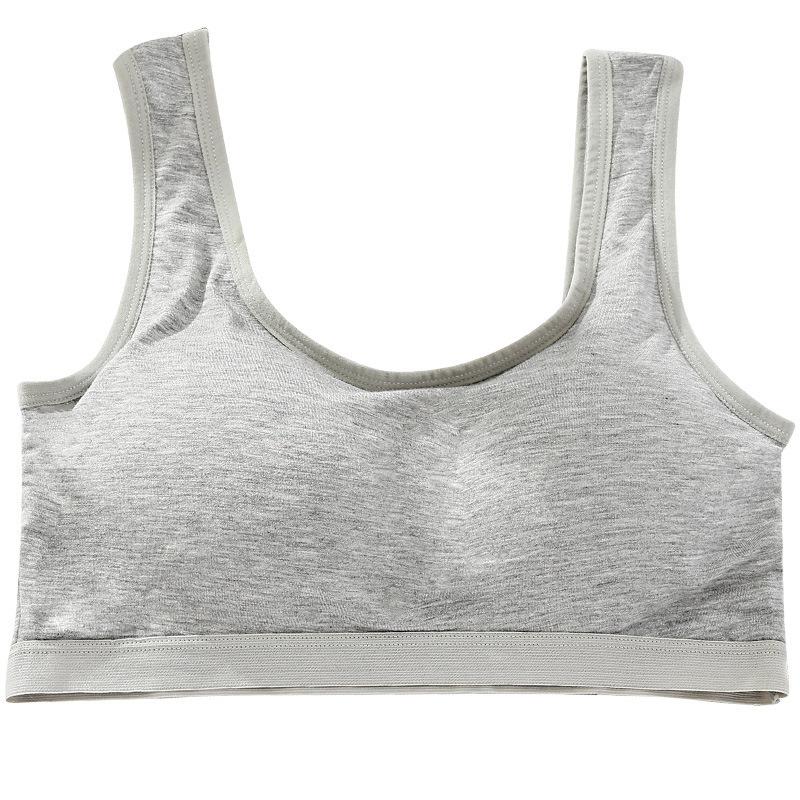 Traceless Girl Underwear Women's Steel Rim Junior High School High School Student Underwear Bra Vest Big Chest Small Girl Bra