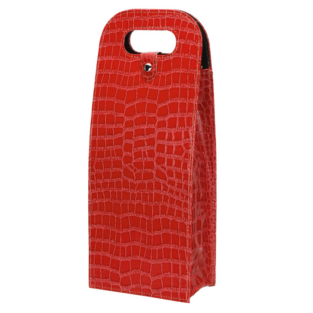 1/2pcs Wine Gift Bag Reusable Leather Wine Tote Carrier Double Layer Champagne Beer Gift Bags Carrier for Birthday Bridal Shower