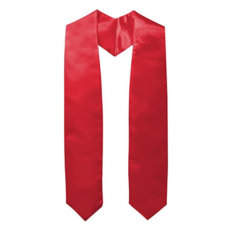 Fita de Cerimônia de Formatura Universitária 183cm, Alça de Ombro Cerimonial, Cor Sólida, Xale de Cetim para Prêmio Honorário, Presente 2026