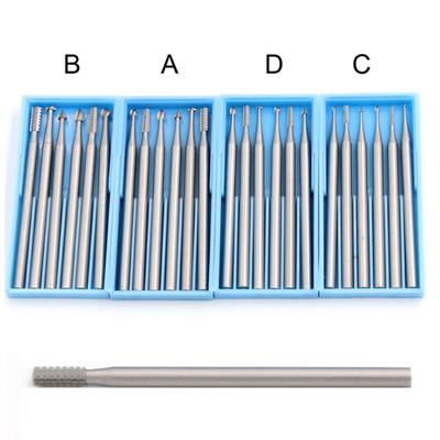 6 Stücke 2,35mm Schaft Wolfram Stahl Rotierenden Holz Gravur Bohrer Schnitzwerkzeug