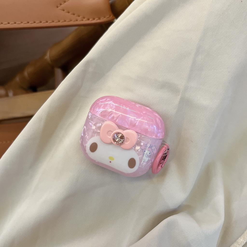 Cute Shell Pattern KT Cat AirPods Pro Apple Bluetooth Headset Case 1/1/1 Generation Cartoon Protective Case