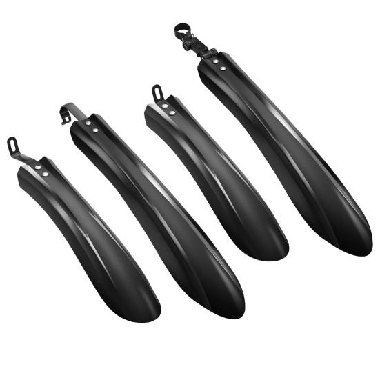 1 Pair Bicycle Fender Lightweight Universal MTB Mountain Road Bike Front Rear Mud Splash Guard Mudflap Bike Replacement Accessories