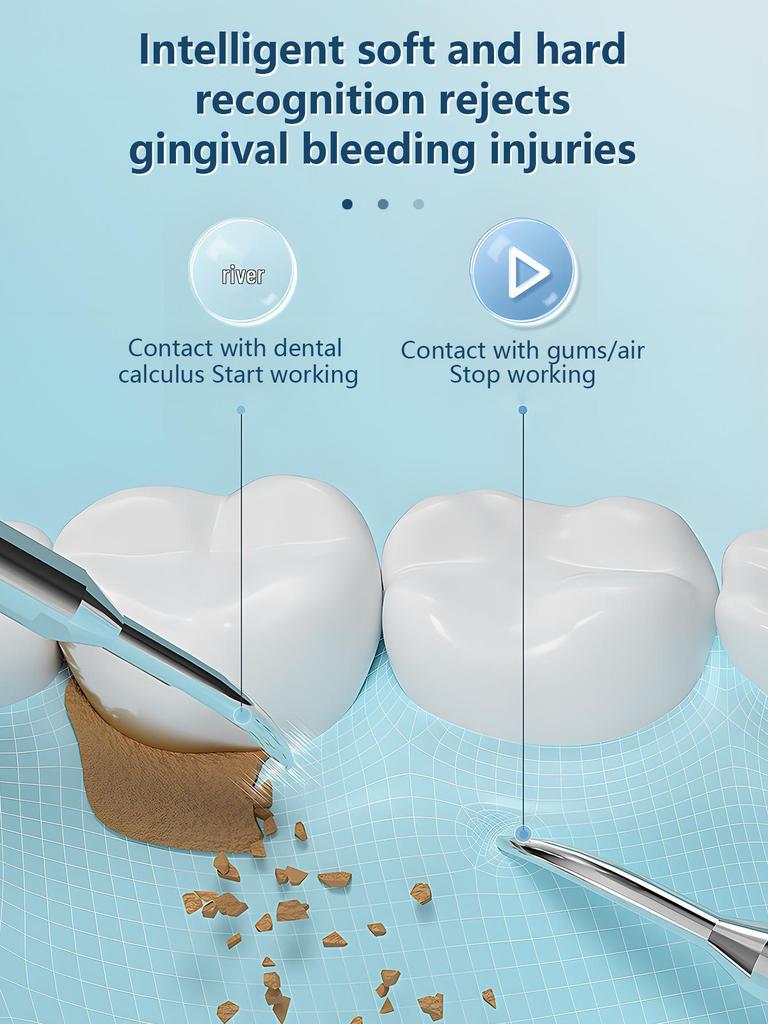 Portable Ultrasonic Water Flosser: Electric Teeth Cleaner & Oral Descaling Device