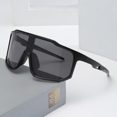 Herren- und Damen-Outdoor-Sportsonnenbrille Großer Rahmen Fahrradsonnenbrille Neu UV Anti-Licht Brille 66310