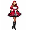Halloween Cosplay Little Red Riding Hood Costume Castle Queen Costume Gothic Style Short Skirt with Hooded Shawl Maid Costume
