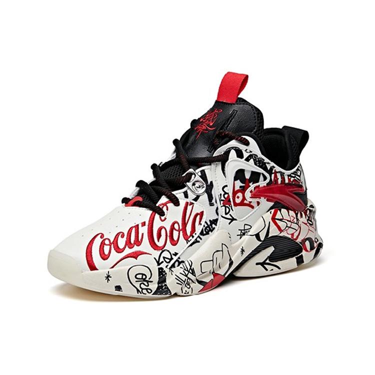 New ANTA X Coca Cola Badao 'White Black Red' Women's 122018088S-1