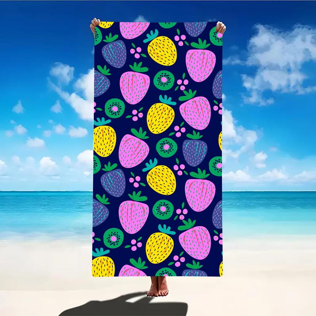 Beach Towel Portable Quick Fast Dry Sand Outdoor Travel Swim Blanket Thin Yoga Floral Print Mat Personalization Stripes Towel