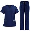 Four-Way Stretch Quick-Dry Elastic Uniform Set for Nurses and Salon Workers