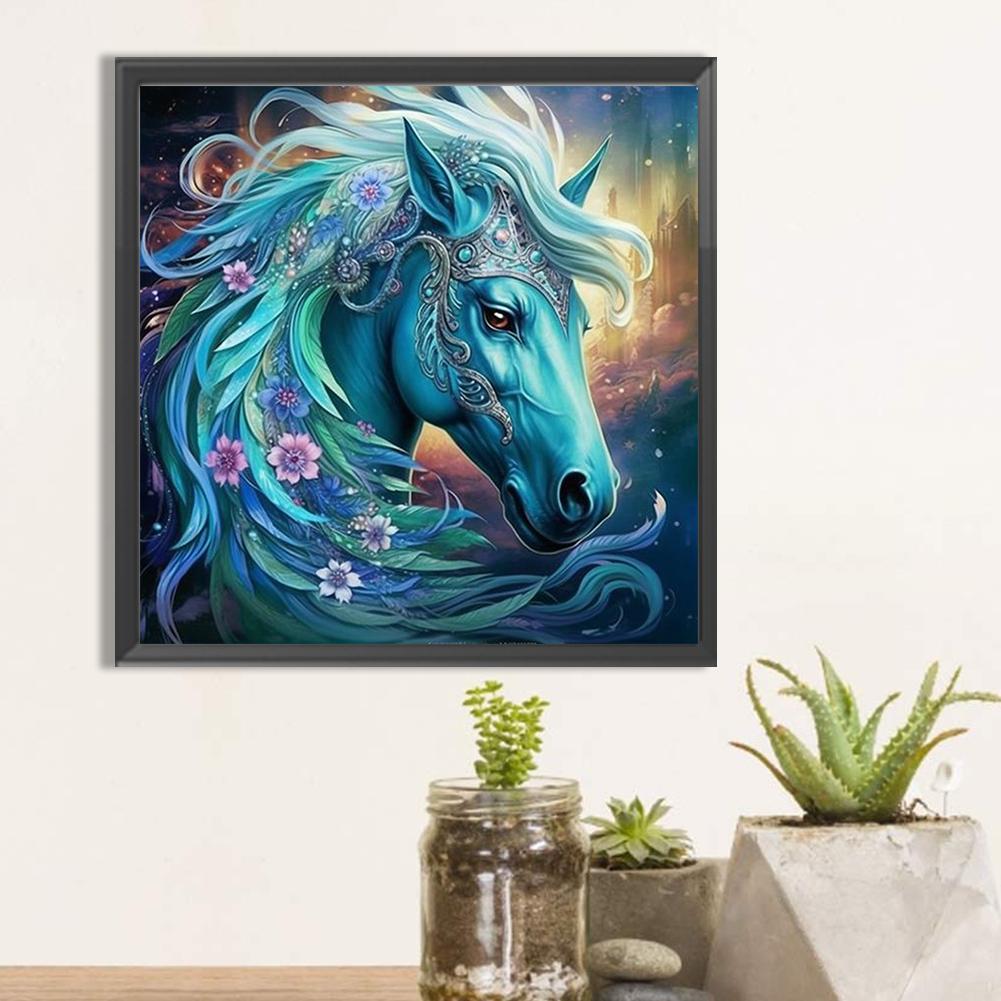 5D DIY Full Round Drill Diamond Painting Horse Kit Home Decoration Art Craft