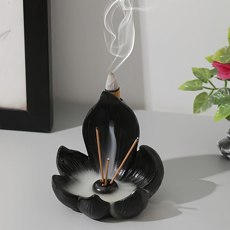 

1pc Lotus-Shaped Incense Cone Burner, Multipurpose Home Decor Item Suitable for Yoga & Meditation 1pc