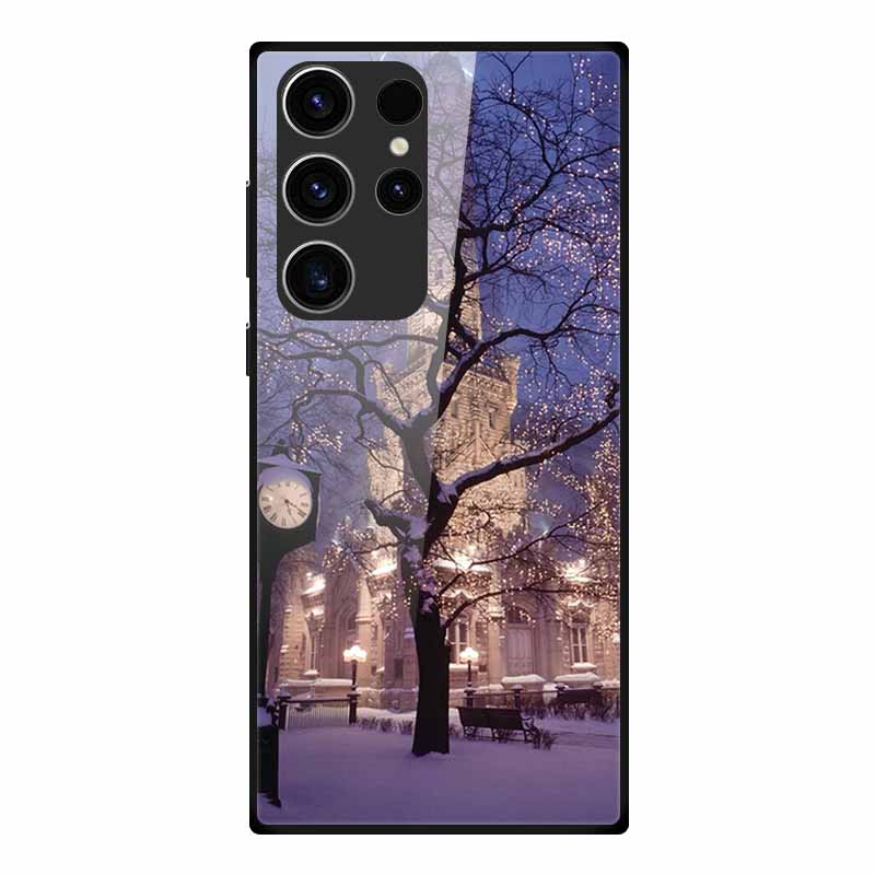 Phone Case For Samsung S23 Ultra Back Cover Case Tempered Glass Soft Funda For Samsung Galaxy S23 Plus Case S 23 + Ultra Coque