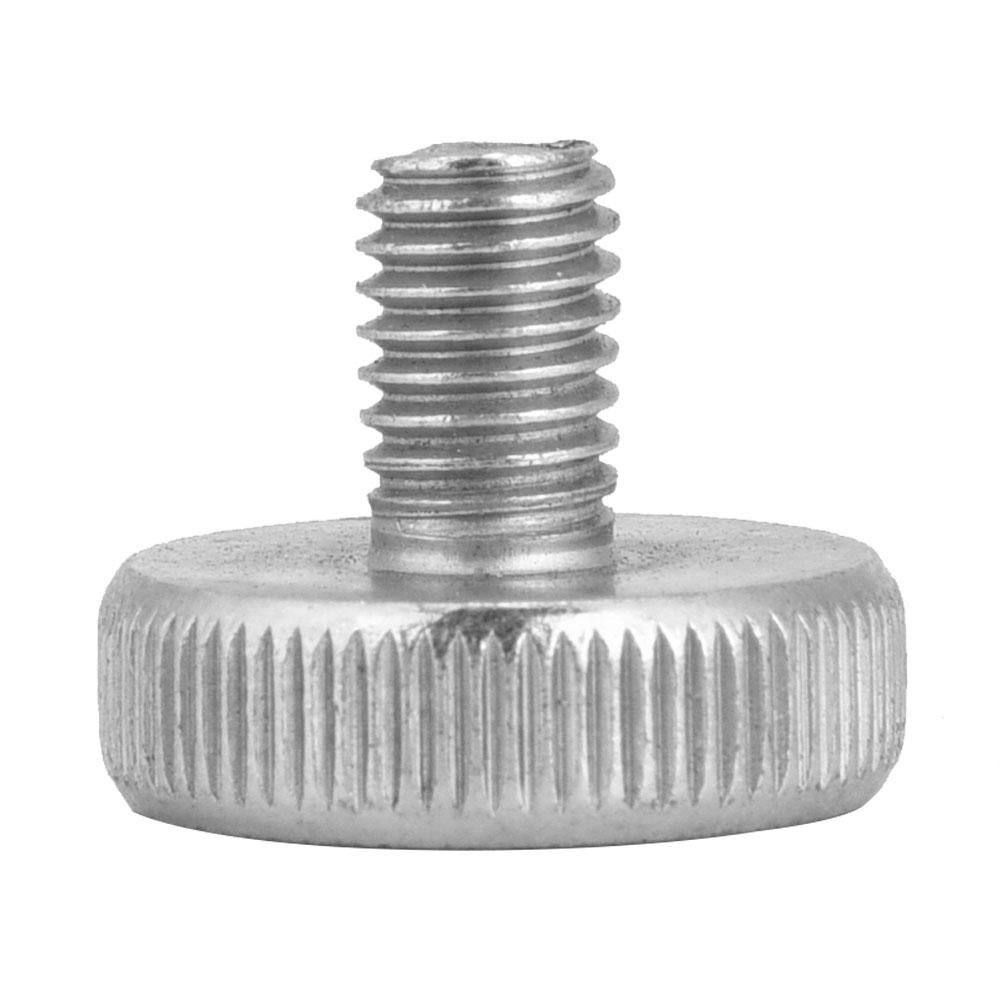 10pcs M8 Zinc Plated Carbon Steel Flat Knurled Head Thumb Screws (M8*10)
