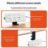 Heavy Duty Tool Free No Drill Desktop Power Strip Clamp Mount Adjustable Holder for Home Office Desk