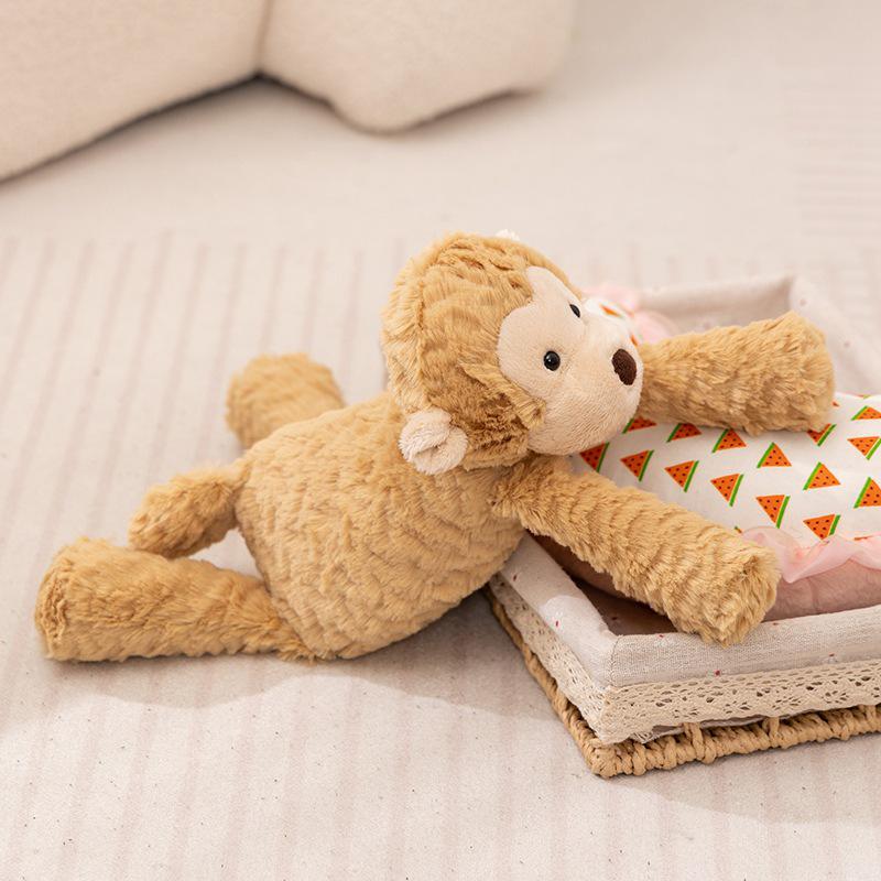 Cute Animal Plush Toy: Elephant, Monkey, Rabbit, Hippo, Puppy, Lamb Comfort Doll