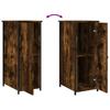 Nightstand Smoked Oak 32x42x80 Cm Engineered Wood