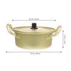 Instant Noodle Pot Korean Soup Cookware Milk Heating Aluminum Ramen Seafood Non Stick Frying Pans