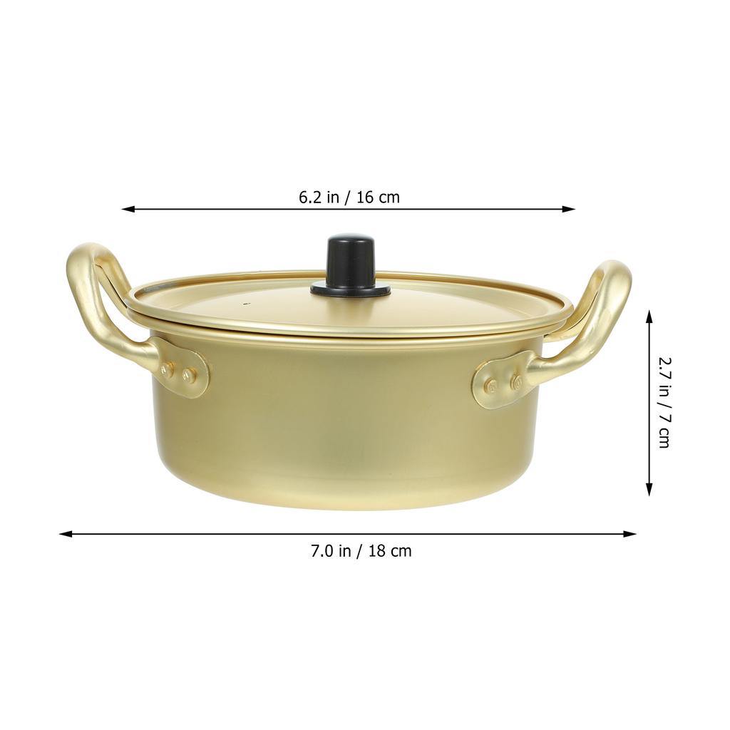 Instant Noodle Pot Korean Soup Cookware Milk Heating Aluminum Ramen Seafood Non Stick Frying Pans