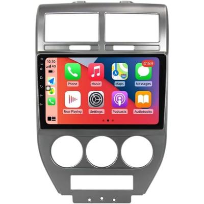 Rádio estéreo automotivo Android 12 para Jeep Compass 1 MK 2006 - 2010 Navi GPS 2Din Multimídia Viedo Player CarPlay Unidade principal