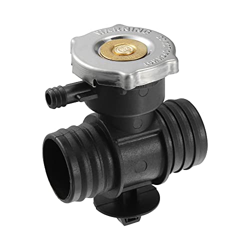 

ACROPIX Radiator Coolant Filler Neck with Radiator Fill Cap for Dodge, Durango, Black, 2pcs