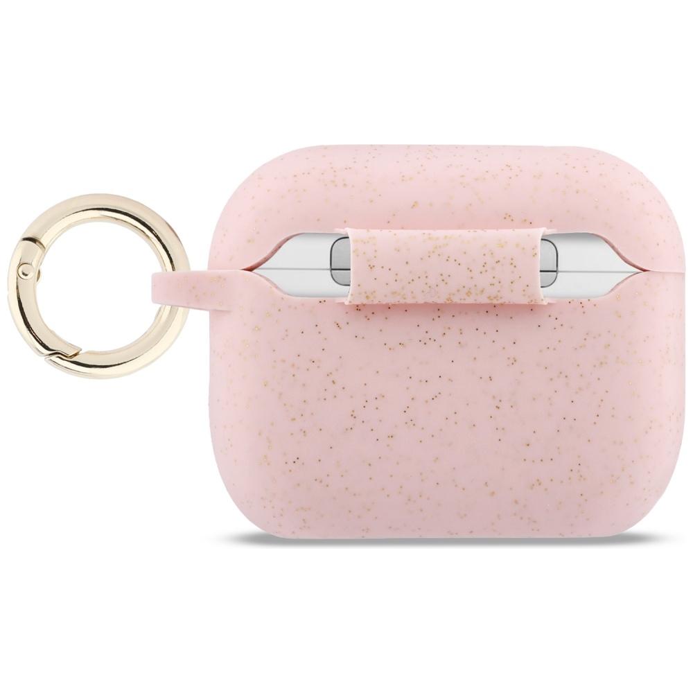 Guess Silicone Glitter Ring Case for AirPods Pro 3 Pink