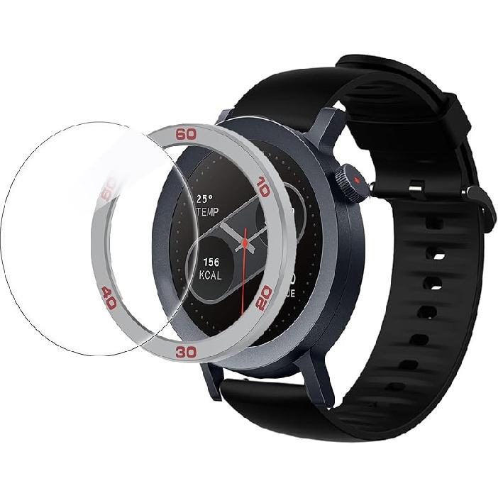 Compatible for CMF Watch Pro 2 Bezel Ring, Stainless Steel Bezel Ring Adhesive Cover Anti Scratch & Collision Protector CMF Watch Pro 2 Smartwatch