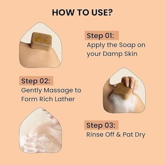 Sandalwood & Saffron Ghar Magic Soaps For Bath | Paraben Free |Kesar Bath Ghar Soap | Skin Brightening Ghar Soap For Men & Women (100gm Pack Of 2)